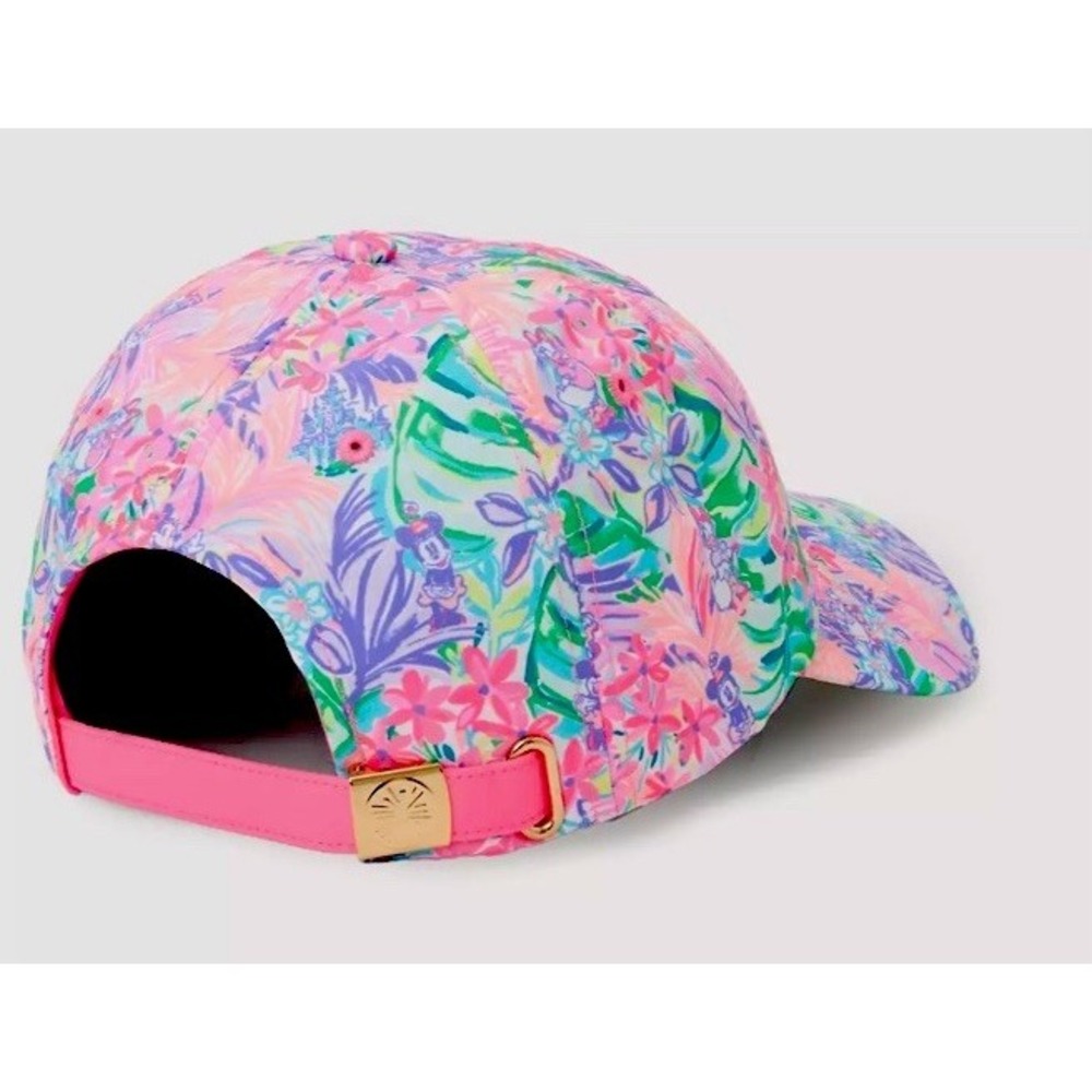 Disney Parks Lilly Pullitzer Dreamin Hat Baseball‎ Cap Pink Minnie Daisy Castle - Picture 2 of 5
